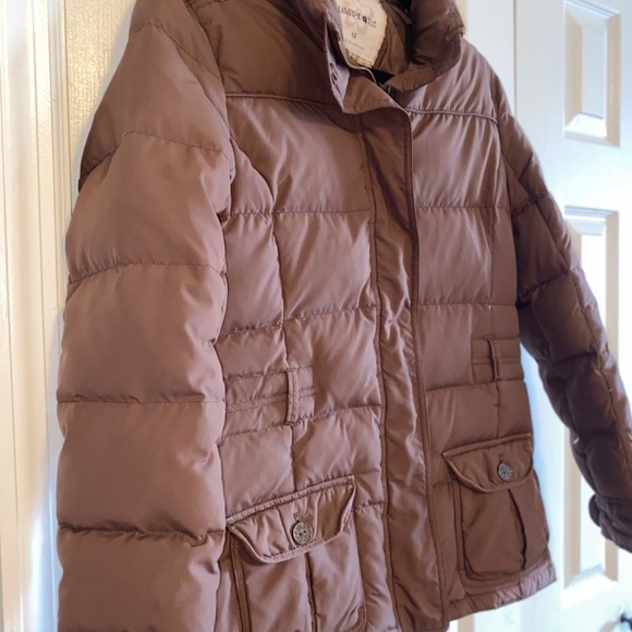 Limited Too size 18 brown down feather puffer coat unisex - Picture 4 of 6